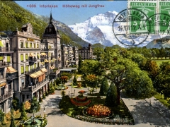 Interlaken Höheweg mit Jungfrau