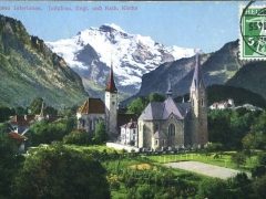 Interlaken Jungfrau Engl und kath Kirche