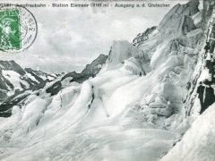 Jungfraubahn Station Eismeer Ausgang a d Gletscher
