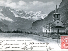 Kandergrund Kirche Alteis und Balmhorn