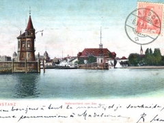 Konstanz Hafeneinfahrt vom See