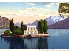 Lac Leman Ile de Salagnon et les Dents du Midi