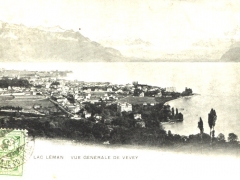 Lac Leman Vue generale de Vevey