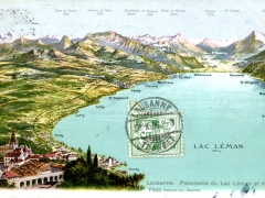 Lausanne Panorama du Lac Leman et des alpes