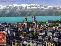 Lausanne et le Alpes