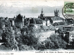 Lausanne et les Alpes de Savoie Vue generale