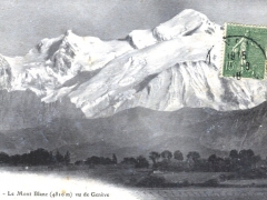 Le Mont Blanc vu de Geneve