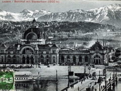 Luzern Bahnhof mit Stanserhorn