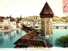 Luzern Kapellbrücke und Wasserturm