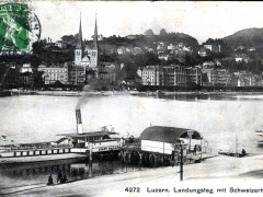 Luzern Landungsteg mit Schweizerhofquai