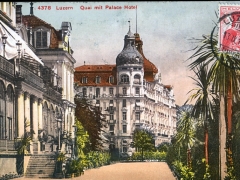 Luzern Quai mit Palace Hotel