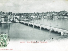 Luzern neue Brücke und Promenade
