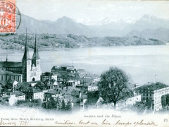 Luzern und die Alpen