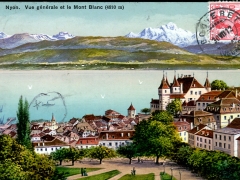 Nyon Vue generale et le Mont Blanc