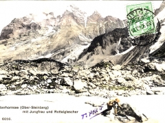 Oberhornsee Ober Steinberg mit Jungrfrau und Rottalgletscher
