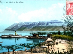 Ouchy Le Port et les Alpes