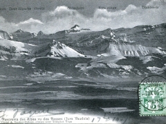 Panorama des Alpes vu des Rasses Jura Vaudois