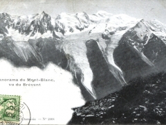 Panorama du Mont Blanc vu du Brevent