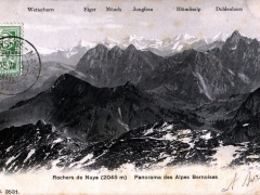 Rochers de Naye Panorama des Alpes Bernoises