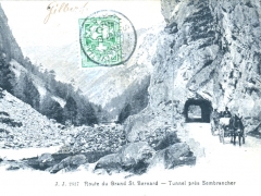 Route du Grand St Bernard Tunnel pres Sembrancher