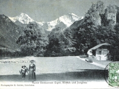 Ruine Unspunnen Eiger Mönch und Jungfrau