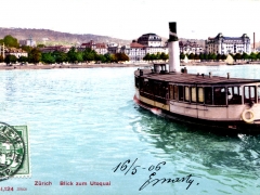 Zürich Blick zum Utoquai