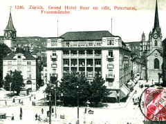 Zürich Grand Hotel Baur en ville Peterturm Fraunmünster