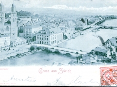 Zürich Gruss aus Grossmünster