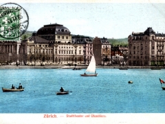 Zürich Stadttheater und Utoschloss