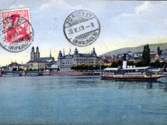 Zürich Utoquai und Quaibrücke