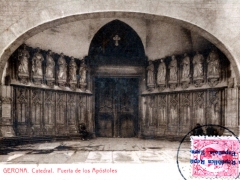 Gerona Catedral Puerta de los Apostoles