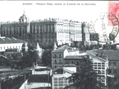 Madrid Palacio Real desde el Cuartel de la Montana