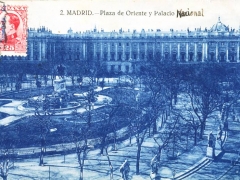 Madrid Plaza de Oriente y Palacio Nacional