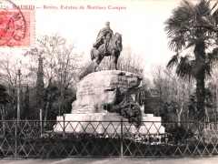 Madrid Retiro Estatua de Martinez Campos