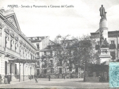 Madrid Senado y Monumento a Canovas del Castillo