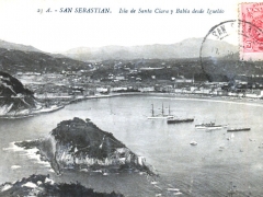 San Sebastian Isla de Santa Clara y Bahia desde Igueldo