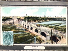 Valencia Puente del mar sobre el Turia y vista