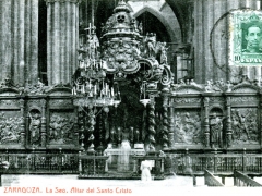 Zaragoza La Seo Altar del Santo Cristo