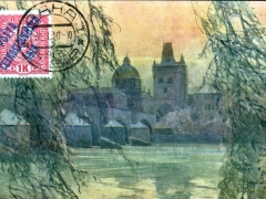 Prag Brückenturm und Kreuzherrnkloster
