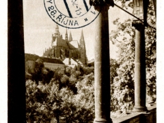 Prag der Hradschin vom Schloss Belvedere aus gesehen