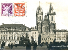 Praha Tynsky Chram a Husuv Pomnik