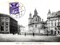 Praha husuv pomnik od L Salouna