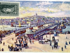 Constantinople Le pont de Galata