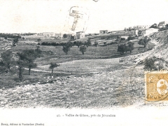 Vallee de Gihon pres de Jerusalem
