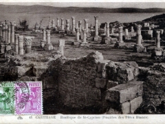 Carthage Basilique de St Cyprien Fouilles des Peres Blancs