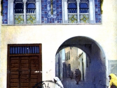 Tunis Facade d'une maison arabe