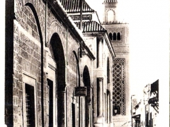 Tunis Rue Sidi Ben Arcus et Grande Mosquee