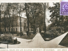 Ann Arbor University of Michigan Diagonal Walks and Law Building