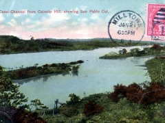Canal Channel from Caimito Hill showing San Pablo Cut