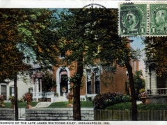 Indianapolis Residence of the Late James Whitcomb Riley